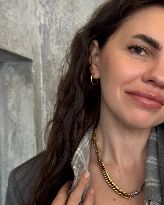 Boucles d’oreilles Duos en acier inoxydable