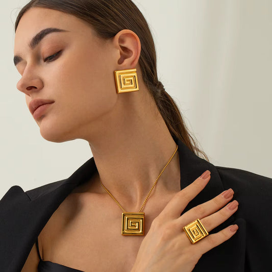 Bague Olympia en acier inoxydable