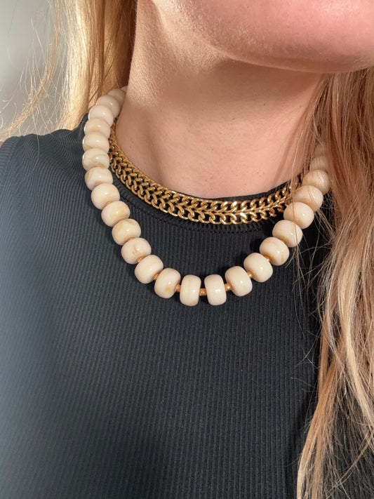 Collier chaîne Cassia en acier inoxydable