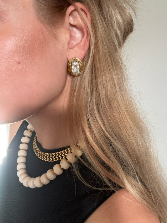 Boucles d’oreilles Auréa en acier inoxydable