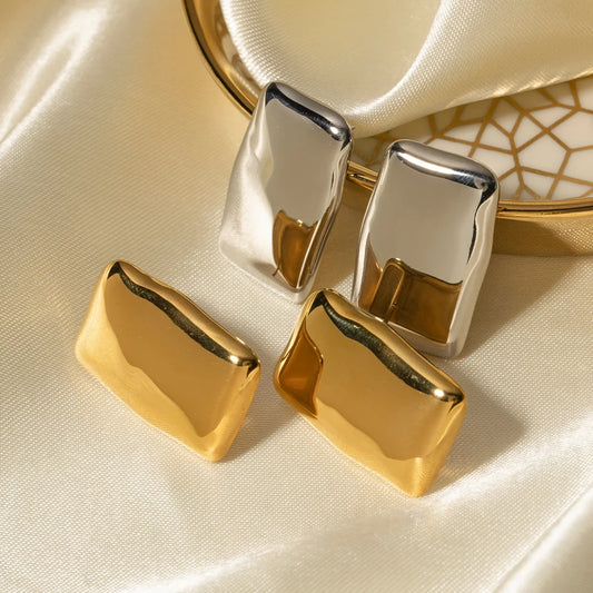 Boucles d’oreilles artistiques en acier inoxydable Alchimie