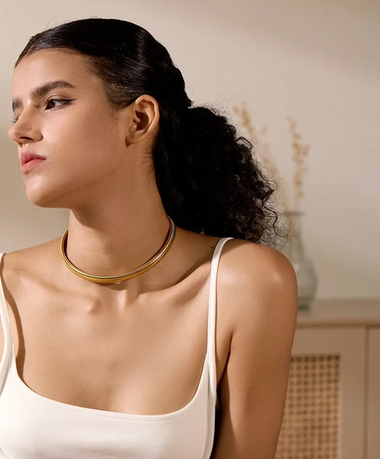 Collier ras-du-cou Alicante en acier inoxydable