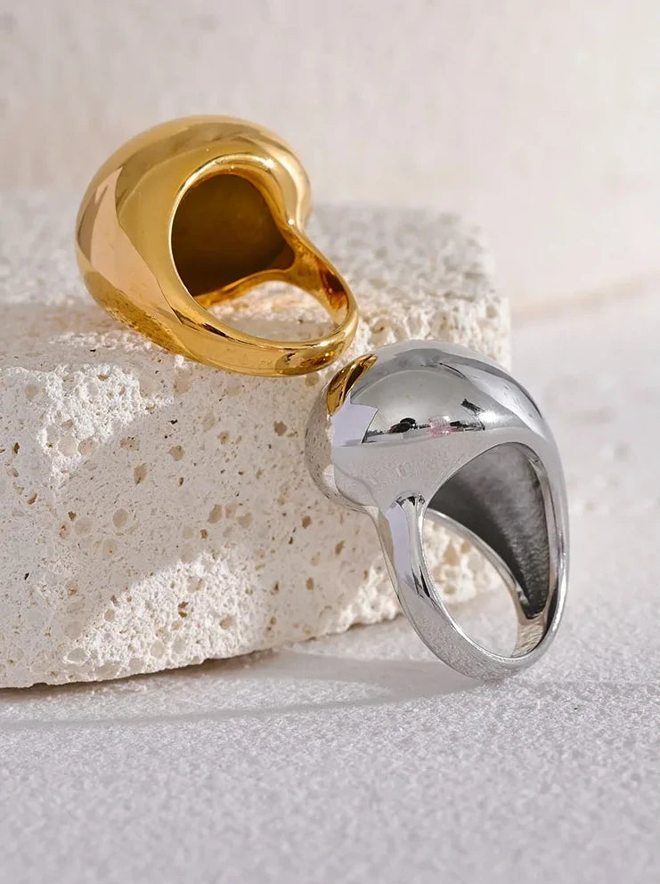 Bague Goutte en acier inoxydable