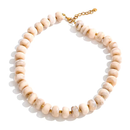 Collier Noémie en résine et acier inoxydable