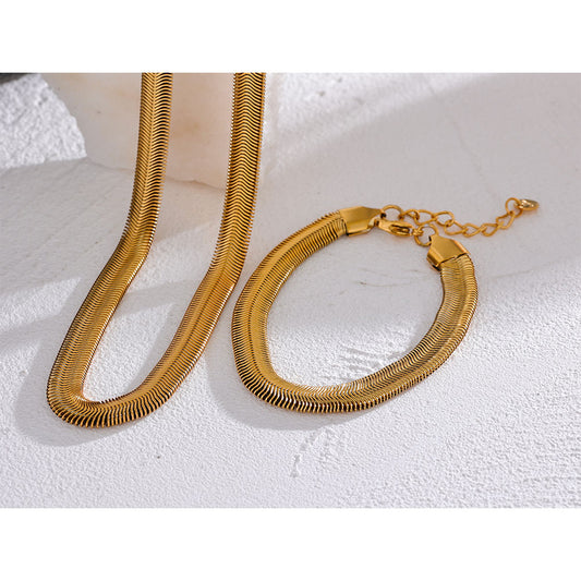 Bracelet Ondine en acier inoxydable doré