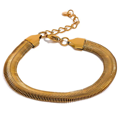 Bracelet Ondine en acier inoxydable doré