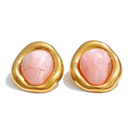 Boucles d’oreilles Romy en acier inoxydable doré