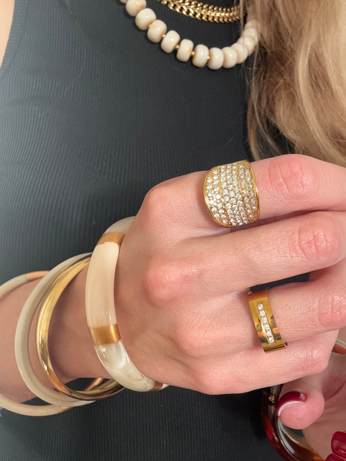 Bague Élina en acier inoxydable