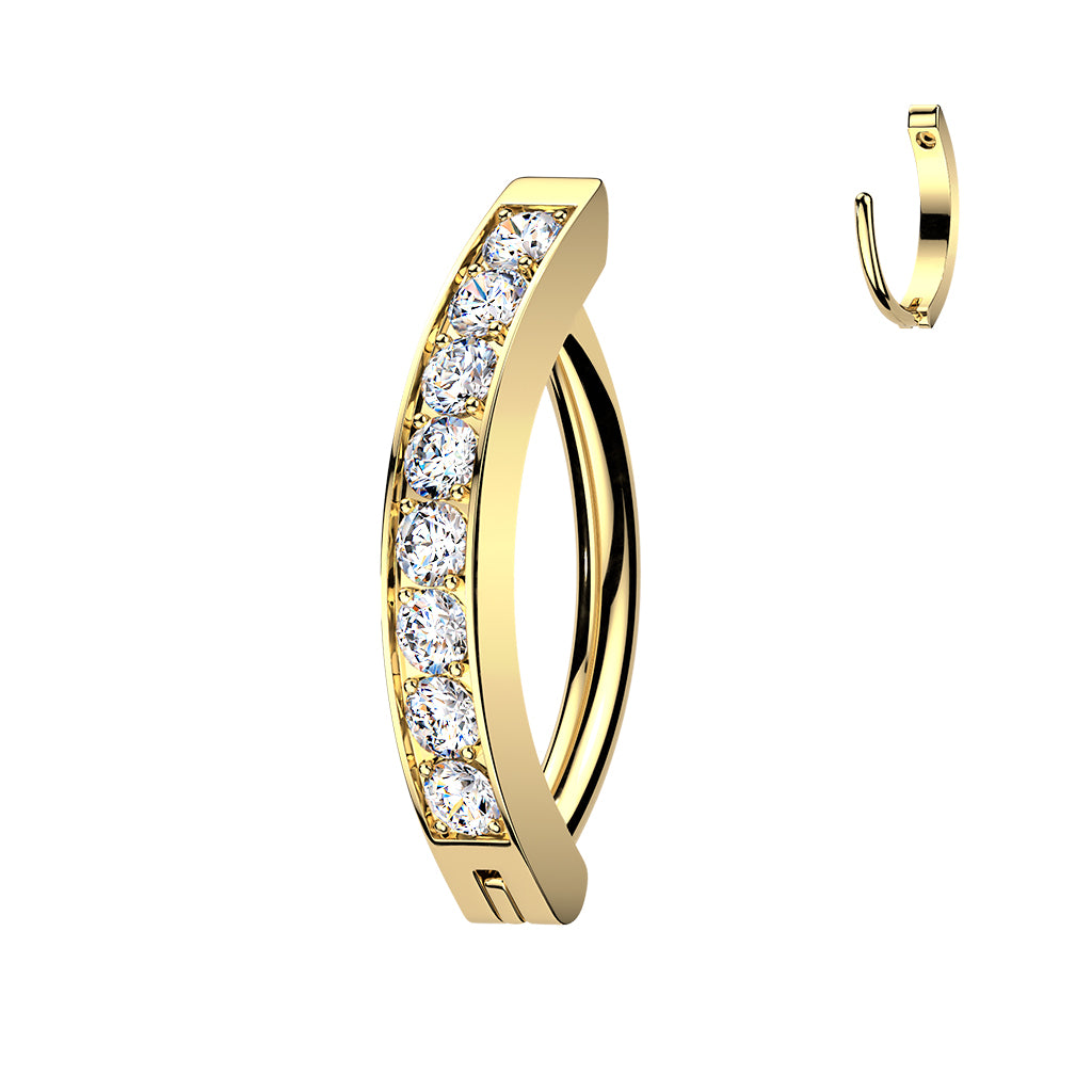 Piercing nombril clicker Infini en titane