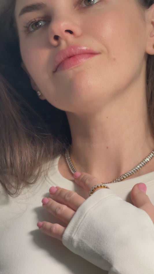 Collier ras-de-cou Calista avec zircons cubiques